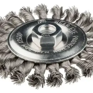 Szczotka druciana tarczowa 115 mm x M14, INOX Hit sprzedaży